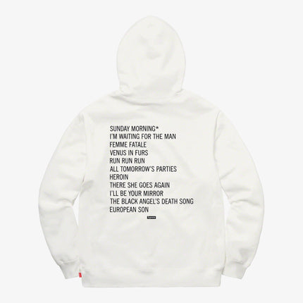 Supreme x The Velvet Underground Hooded Sweatshirt White (FW19) - SOLE SERIOUSS (2)