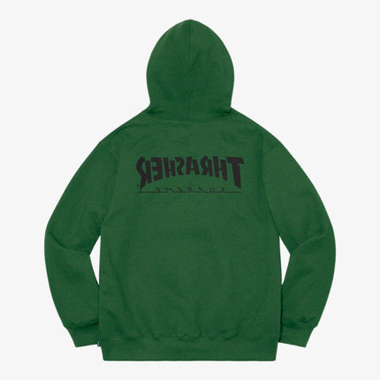 Supreme x Thrasher Hooded Sweatshirt Green (FW21) - SOLE SERIOUSS (2)