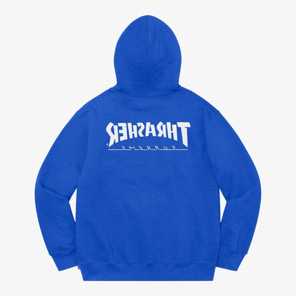 Supreme x Thrasher Hooded Sweatshirt Royal Blue (FW21) - SOLE SERIOUSS (2)