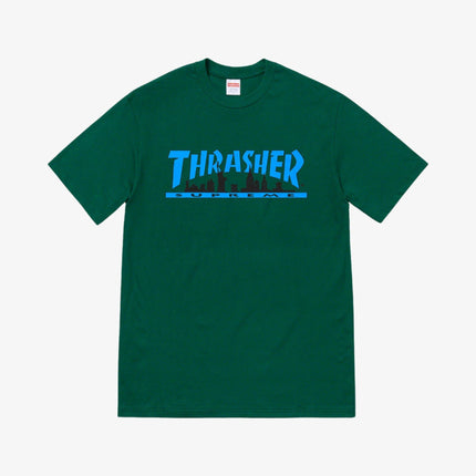 Supreme x Thrasher Tee 'Skyline' Dark Green (FW21) - SOLE SERIOUSS (1)