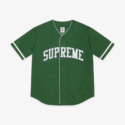 Supreme x Timberland Baseball Jersey Green SS23 - SOLE SERIOUSS (1)