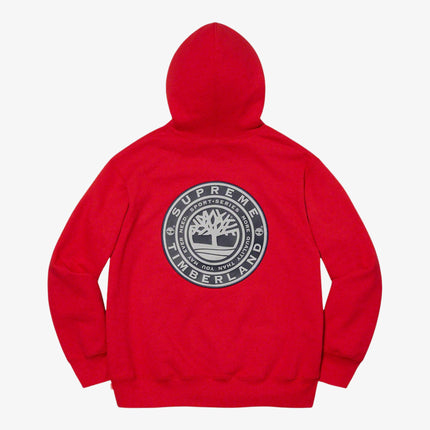 Supreme x Timberland Hooded Sweatshirt Red FW21 - SOLE SERIOUSS (1)