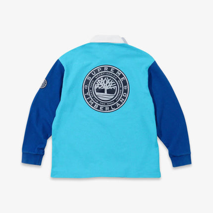 Supreme x Timberland Rugby Shirt Bright Blue FW21 - SOLE SERIOUSS (2)