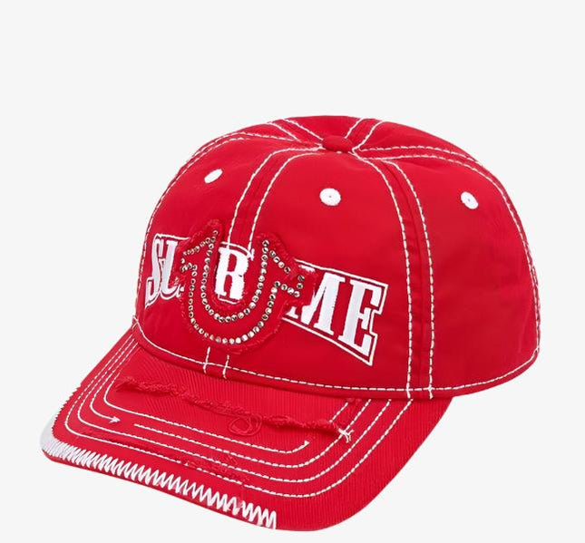 Supreme x True Religion 6-Panel Red (FW21) - SOLE SERIOUSS (1)