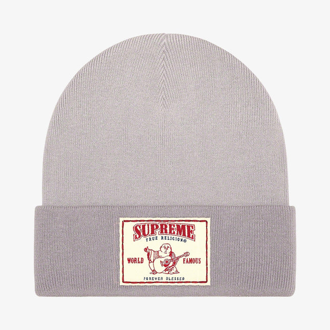 Supreme x True Religion Beanie Light Grey (FW21) - SOLE SERIOUSS (1)