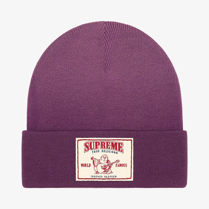 Supreme x True Religion Beanie Purple (FW21) - SOLE SERIOUSS (1)