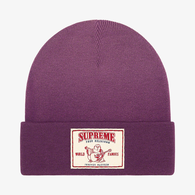 Supreme x True Religion Beanie Purple (FW21) - SOLE SERIOUSS (1)