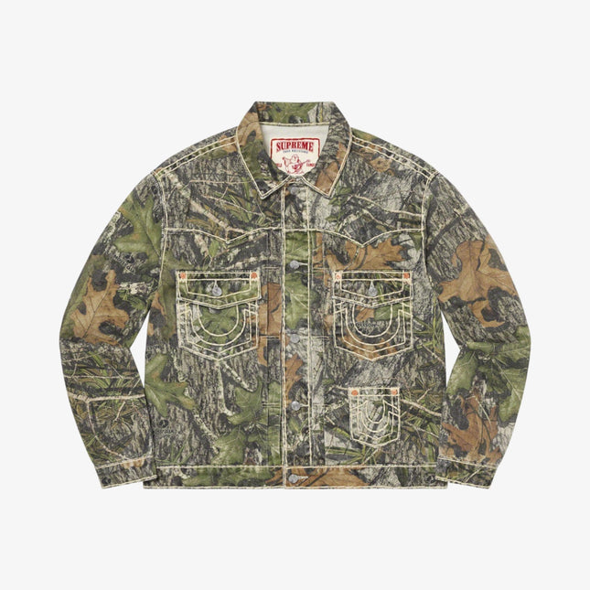 Supreme x True Religion Denim Trucker Jacket Mossy Oak Camo (FW21) - SOLE SERIOUSS (1)