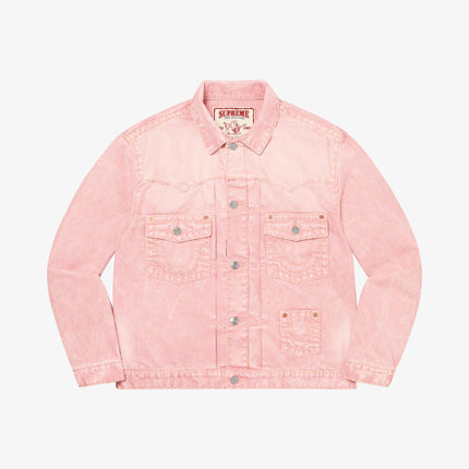 Supreme x True Religion Denim Trucker Jacket Pink (FW21) - SOLE SERIOUSS (1)