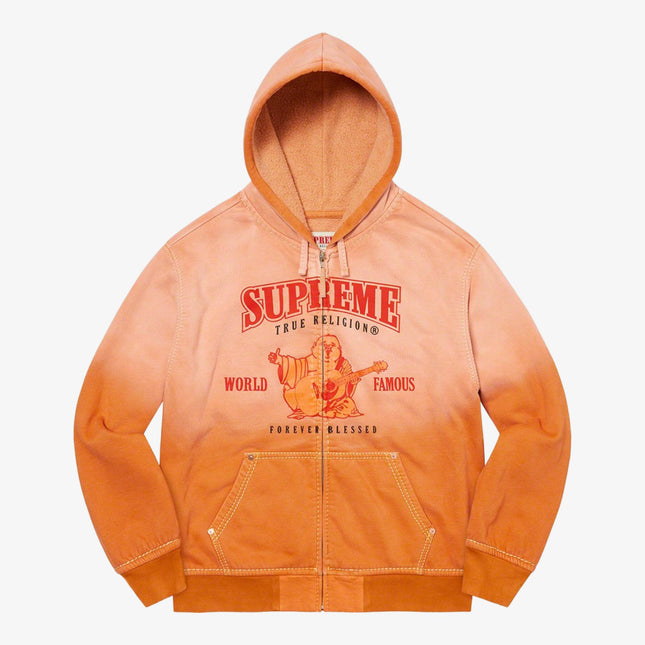 Supreme x True Religion Zip Up Hooded Sweatshirt Dusty Orange (FW21) - SOLE SERIOUSS (1)