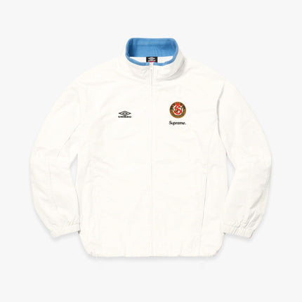 Supreme x Umbro Cotton Ripstop Track Jacket White (FW23) - SOLE SERIOUSS (1)