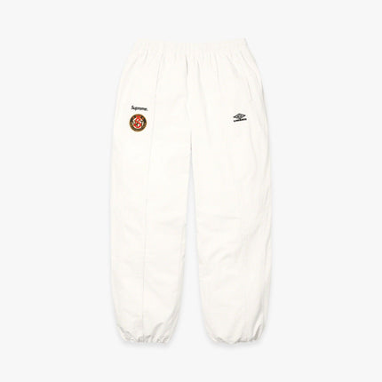 Supreme x Umbro Cotton Ripstop Track Pant White (FW23) - SOLE SERIOUSS (1)