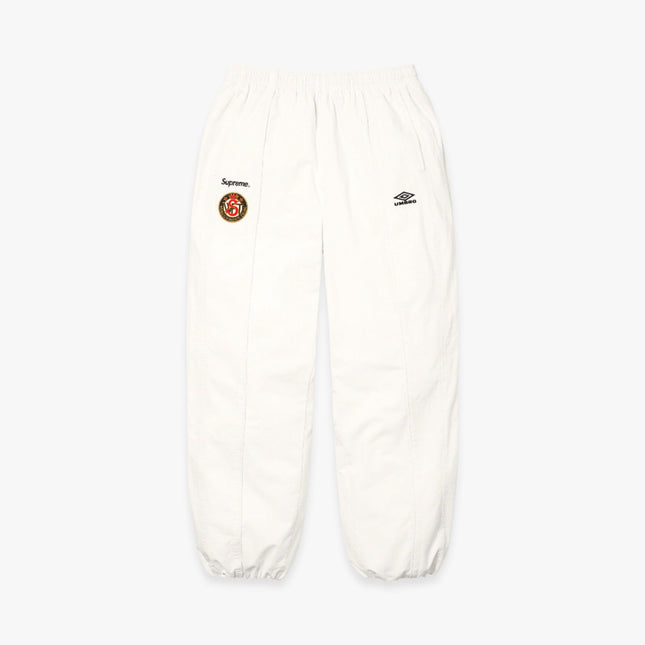 Supreme x Umbro Cotton Ripstop Track Pant White (FW23) - SOLE SERIOUSS (1)