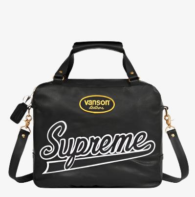 Supreme x Vanson Leathers Bag 'Spider Web' Black (SS21) - SOLE SERIOUSS (1)