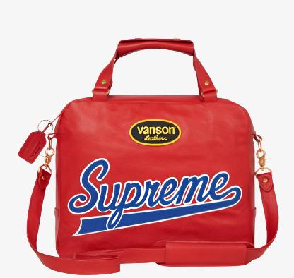 Supreme x Vanson Leathers Bag 'Spider Web' Red (SS21) - SOLE SERIOUSS (1)