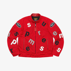 Supreme x Vanson Leathers Jacket 'Letters Cordura' Red SS20 - SOLE SERIOUSS (1)