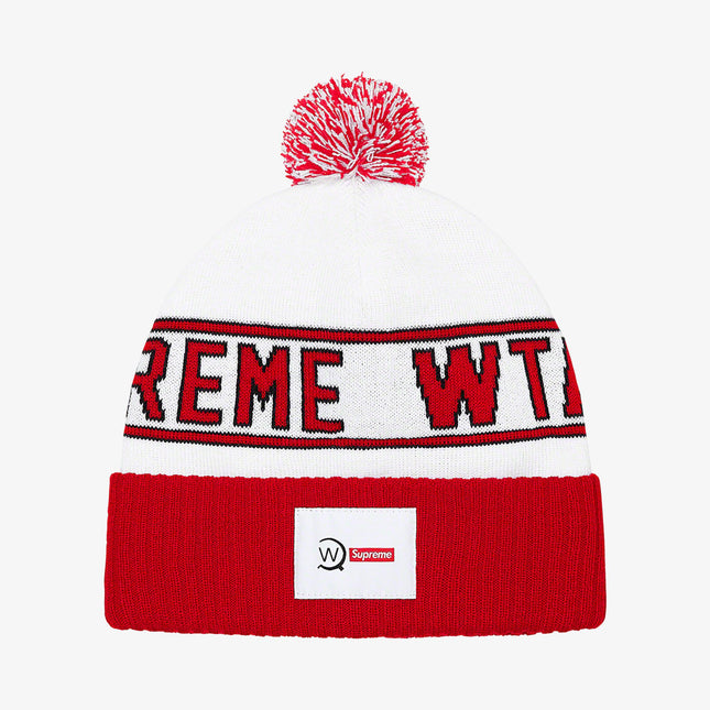 Supreme x WTAPS Beanie White (FW21) - SOLE SERIOUSS (1)