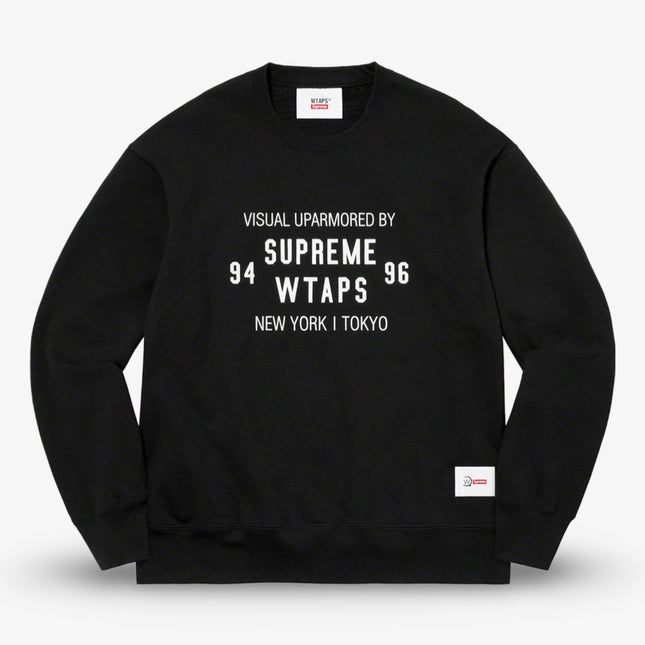 Supreme x WTAPS Crewneck Black (FW21) - SOLE SERIOUSS (1)