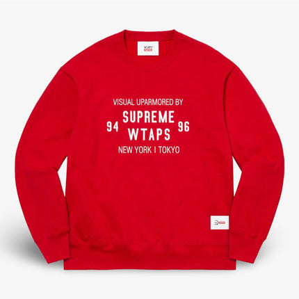 Supreme x WTAPS Crewneck Red (FW21) - SOLE SERIOUSS (1)