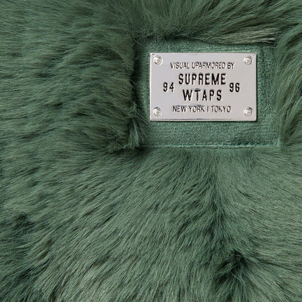 Supreme x WTAPS Faux Fur Hooded Jacket Green FW21 - SOLE SERIOUSS (4)