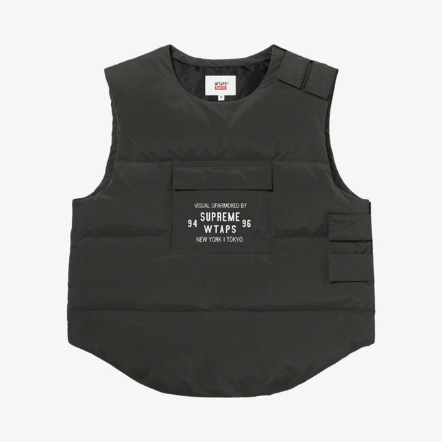 Supreme x WTAPS Tactical Down Vest Black (FW21) - SOLE SERIOUSS (1)