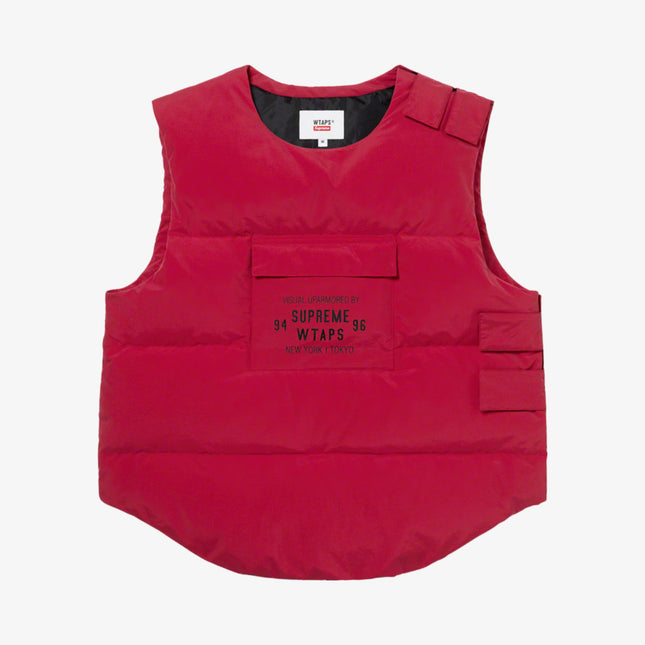 Supreme x WTAPS Tactical Down Vest Red (FW21) - SOLE SERIOUSS (1)