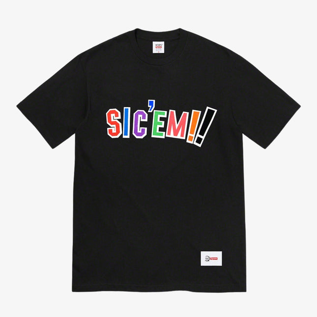 Supreme x WTAPS Tee 'Sic Em' Black (FW21) - SOLE SERIOUSS (1)