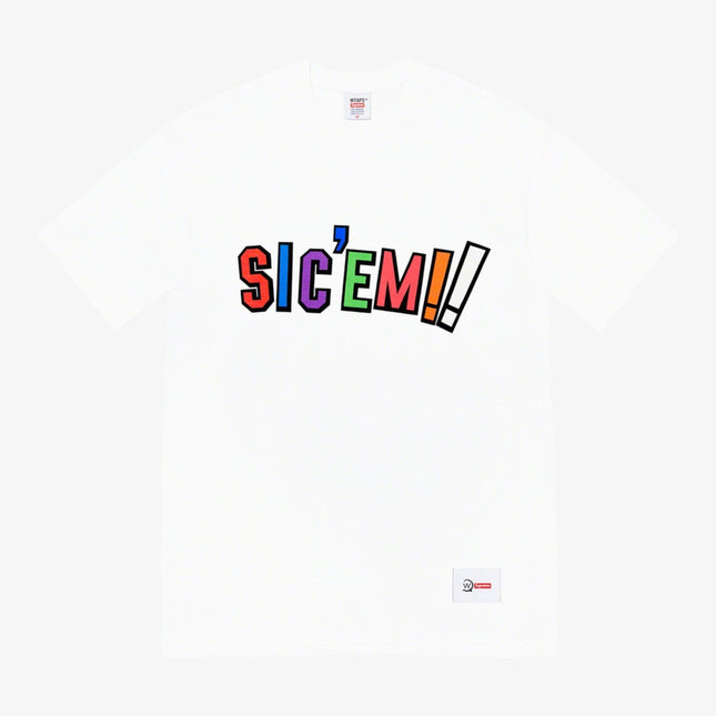 Supreme x WTAPS Tee 'Sic Em' White (FW21) - SOLE SERIOUSS (1)