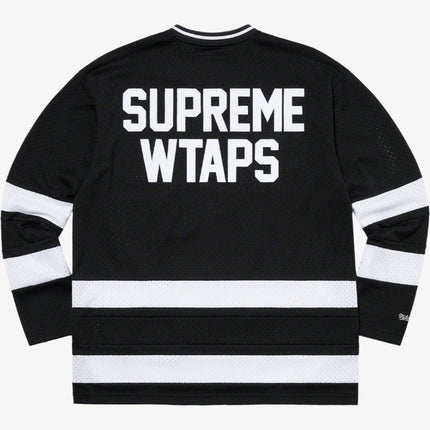 Supreme x WTAPS x Mitchell & Ness Hockey Jersey Black (FW21) - SOLE SERIOUSS (2)