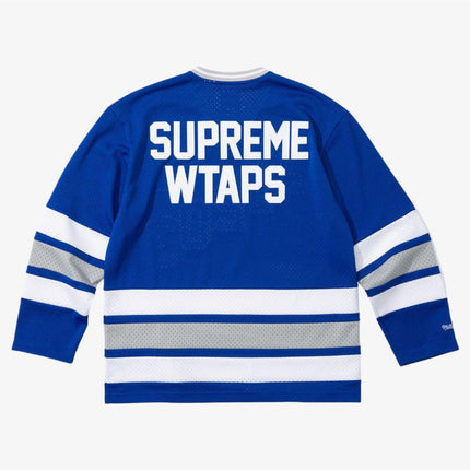 Supreme x WTAPS x Mitchell & Ness Hockey Jersey Blue (FW21) - SOLE SERIOUSS (2)