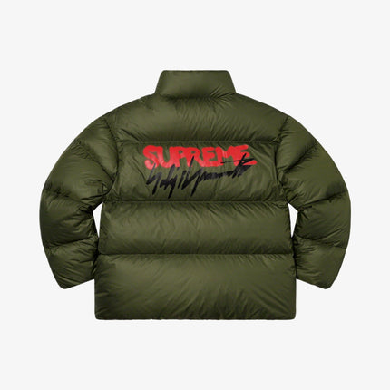 Supreme x Yohji Yamamoto Down Jacket Olive (FW20) - SOLE SERIOUSS (1)