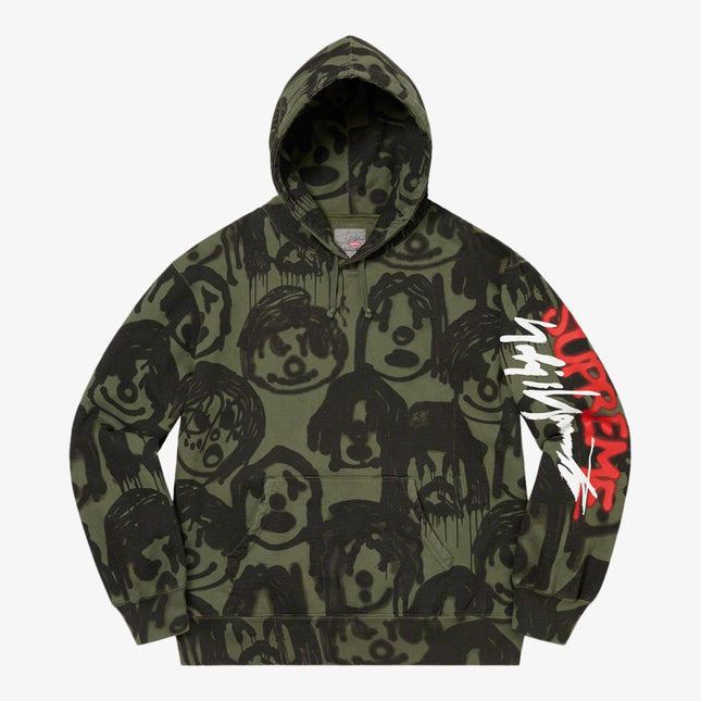 Supreme x Yohji Yamamoto Hooded Sweatshirt Olive (FW20) - SOLE SERIOUSS (1)