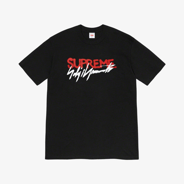 Supreme x Yohji Yamamoto Tee 'Logo' Black (FW20) - SOLE SERIOUSS (1)