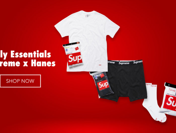 Supreme x Hanes Tagless Tees Tank Tops Boxer Briefs and Socks