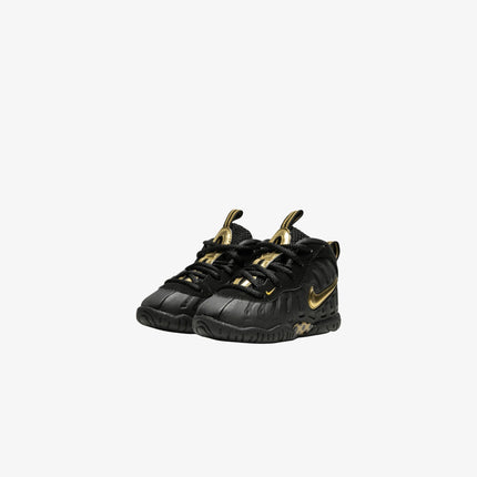 (TD) Nike Little Foamposite Pro 'Black / Metallic Gold' (2018) 843769-010 - SOLE SERIOUSS (2)