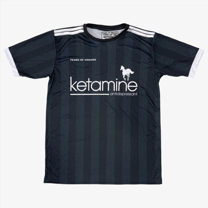 Tears of Dreams 'K*tamine / Antidepressant' Dreamer Boxy Soccer Jersey Kit Black / White (FW22) - SOLE SERIOUSS (1)