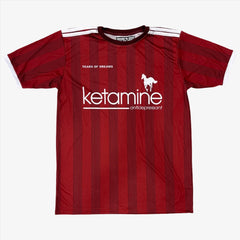 Tears of Dreams 'K*tamine / Antidepressant' Dreamer Boxy Soccer Jersey Kit Red / White (FW22) - SOLE SERIOUSS (1)