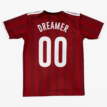 Tears of Dreams 'K*tamine / Antidepressant' Dreamer Boxy Soccer Jersey Kit Red / White (FW22) - SOLE SERIOUSS (2)