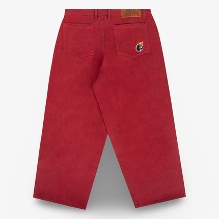 The Hundreds 'Adam Bomb' Washed Baggy Room Denim Burgundy - SOLE SERIOUSS (2)