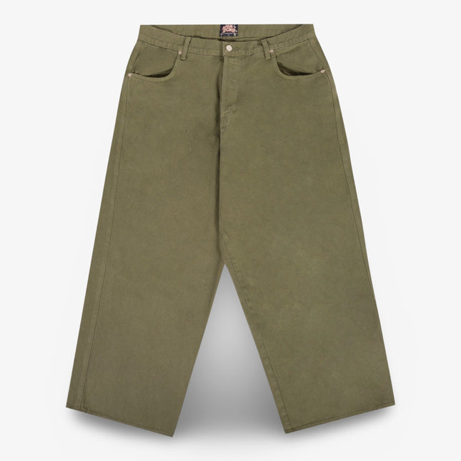The Hundreds 'Adam Bomb' Washed Baggy Room Denim Forest Green - SOLE SERIOUSS (1)