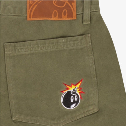 The Hundreds 'Adam Bomb' Washed Baggy Room Denim Forest Green - SOLE SERIOUSS (3)