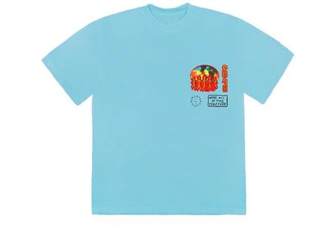 Travis Scott T-Shirt 'Class of 2020' Light Blue SS20 - SOLE SERIOUSS (1)