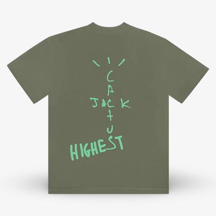 Travis Scott x Air Jordan T-Shirt 'Cactus Jack Highest' Olive (FW19) - SOLE SERIOUSS (2)