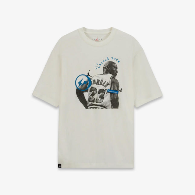 Travis Scott x Air Jordan x Fragment Design T-Shirt White FW21 - SOLE SERIOUSS (1)