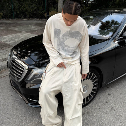 Triple Sevens 'Room Service' L/S Long Sleeve Tee Grey | SOLE SERIOUSS [3]