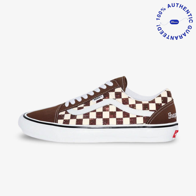 Vans Skate Old Skool x Supreme x Swarovski 'Brown Crystals' (2022) | SOLE SERIOUSS [1]