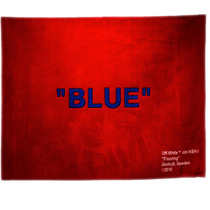 Virgil Abloh x IKEA "BLUE" Rug Red - SOLE SERIOUSS (1)