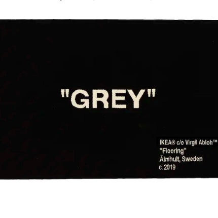 Virgil Abloh x IKEA "GREY" Rug Black - SOLE SERIOUSS (1)