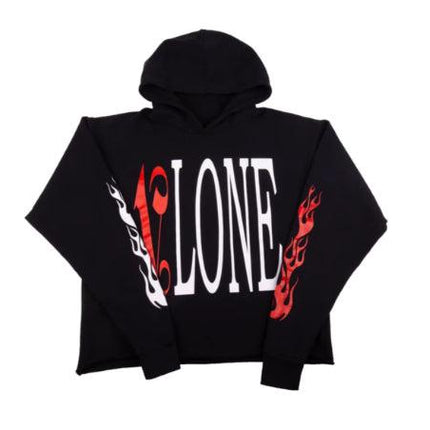 Vlone x Palm Angels 'Flame' Hoodie Black / Red SS18 - SOLE SERIOUSS (2)
