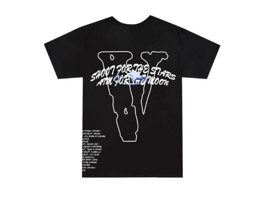 Vlone x Pop Smoke 'Tracklist' T-Shirt Black SS20 - SOLE SERIOUSS (1)